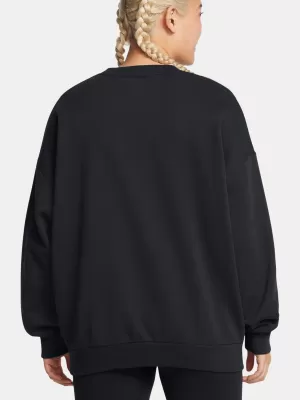Ženski sweatshirt UNDER ARMOUR RIVAL FLEECE OS CREW CRNA