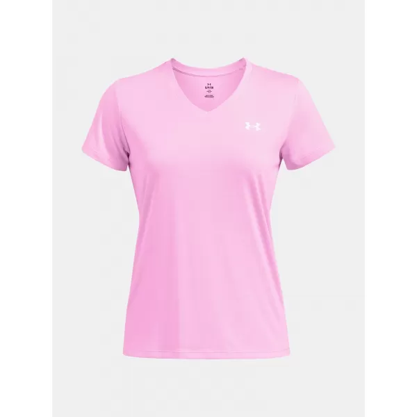  Ženska majica kratkih rukava UNDER ARMOUR TECH SSV- TWIST 1384227-672 RUŽIČASTA 
