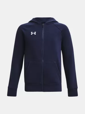 Trenirka za dječake UNDER ARMOUR RIVAL FLEECE FZ HOODIE 1379794-410 PLAVA