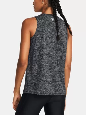 Ženska majica bez rukava UNDER ARMOUR TECH TANK TWIST 1383656-001 CRNA