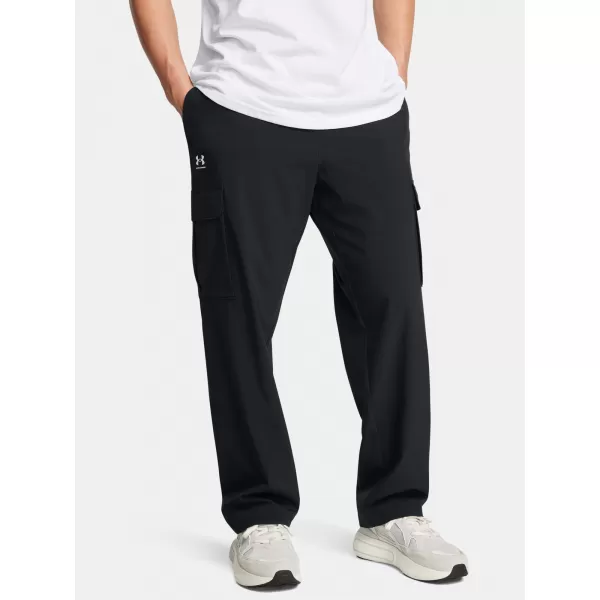  Muške sportske hlače UNDER ARMOUR VIBE WOVEN CARGO PANTS 1386558-001 CRNA 