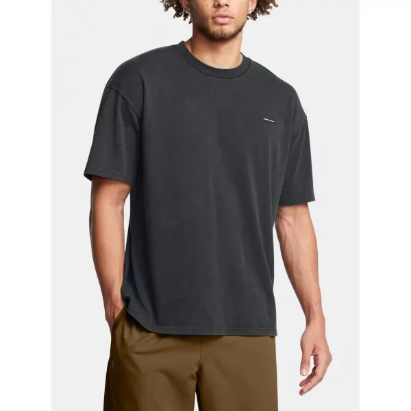  Muška majica kratkih rukava UNDER ARMOUR M HW OS LOGO WASH SS 1389147-001 CRNA 