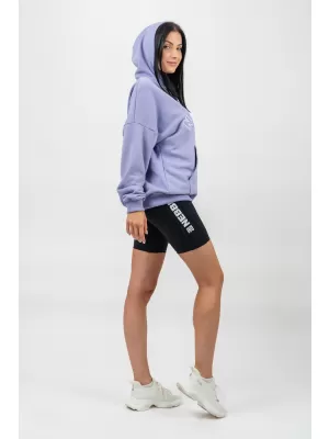 Oversize majica s kapuljačom GYM RAT 256 SVIJETLO LJUBIČASTA Nebbia