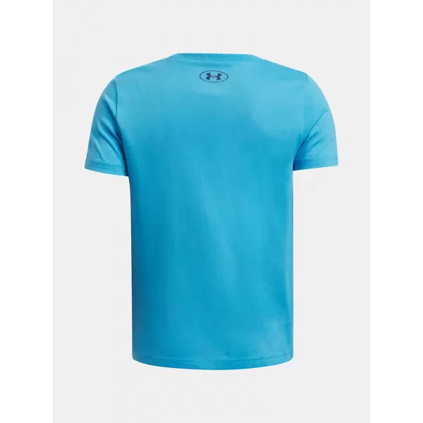  Majica za dječake UNDER ARMOUR B SPLIT BIG LOGO SS 1390003-452 PLAVA 