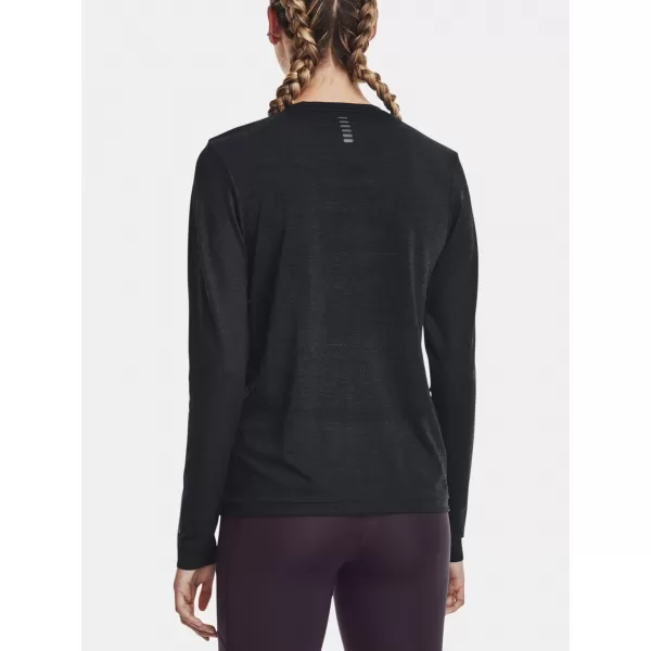  Ženska majica kratkih rukava UNDER ARMOUR SEAMLESS STRIDE LS 1375699-001 CRNA 