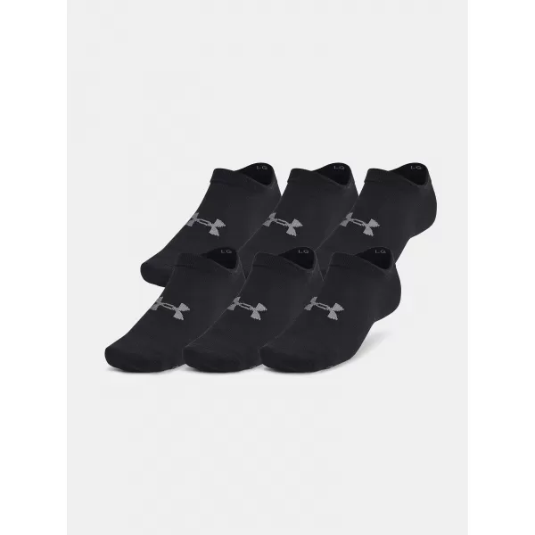  Čarape UNDER ARMOUR UA ESSENTIAL NO SHOW 6PK CRNA 
