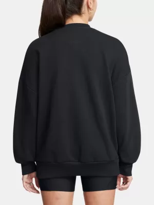 Ženski sweatshirt UNDER ARMOUR ICON HWT TERRY OS CREW 1386493-001 CRNA