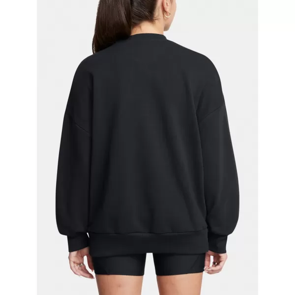  Ženski sweatshirt UNDER ARMOUR ICON HWT TERRY OS CREW 1386493-001 CRNA 