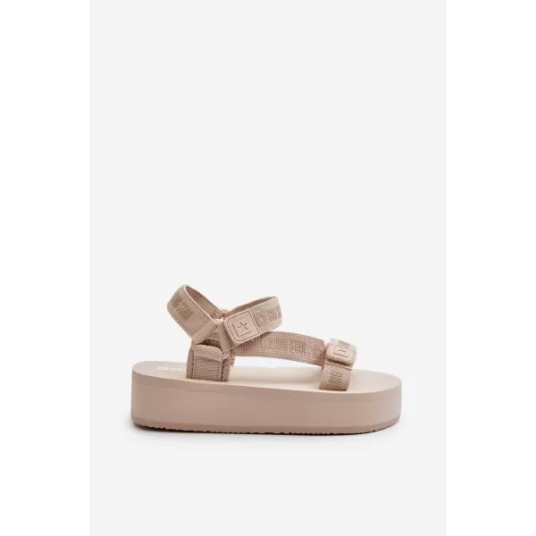  Ženske sandale BIG STAR NN274A528 BEIGE Big Star Shoes 