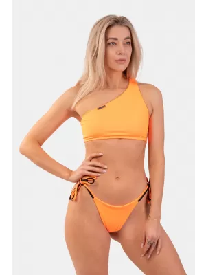 Narančasti gornji dio bikinija s bandeau na jedno rame - gornji dio 449 ORANGE Nebbia