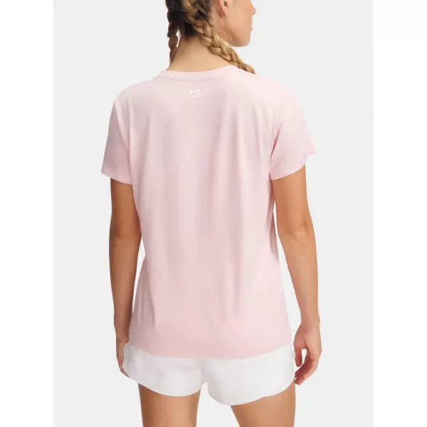  Ženska majica kratkih rukava UNDER ARMOUR TECH SSV- TWIST 1384227-647 RUŽIČASTA 