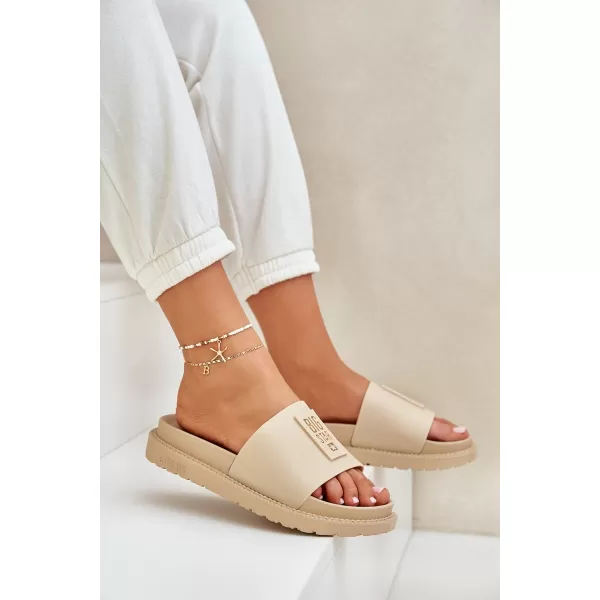  Ženske papuče BIG STAR LL274A210 BEIGE Big Star Shoes 