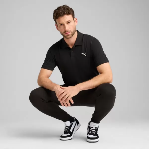  Muška majica s kragnom PUMA ESS PIQUE POLO 682554-01 CRNA 