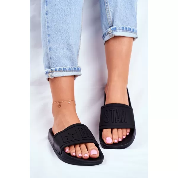  Modne ženske papuče BIG STAR DD274A271 BLACK Big Star Shoes 