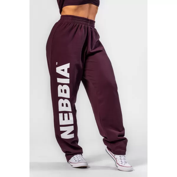  Široke široke trenirke BOYFRIEND STYLE 432 TAMNOCRVENA Nebbia 
