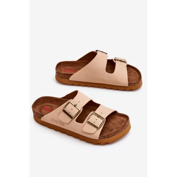  Ženske papuče BIG STAR LL274745 BEŽ Big Star Shoes 