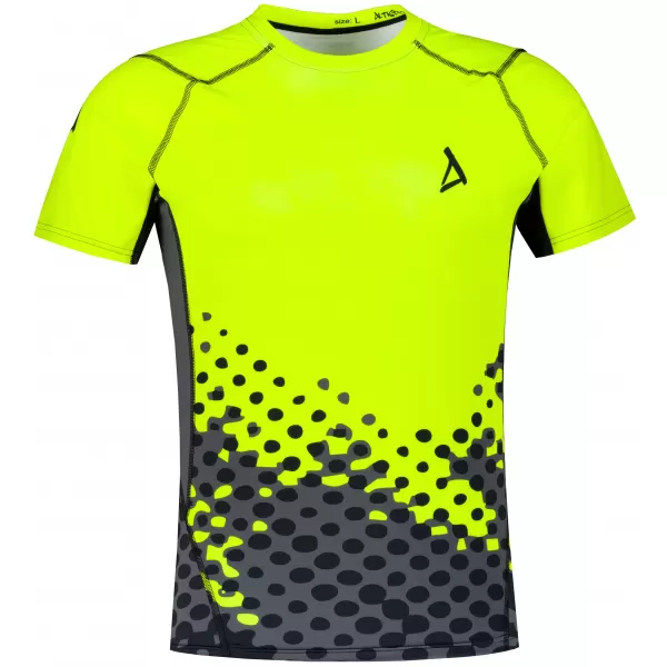  Muška premium funkcionalna kompresijska majica ALTISPORT VOJ/ALM109TR04 FLUO ŽUTA 