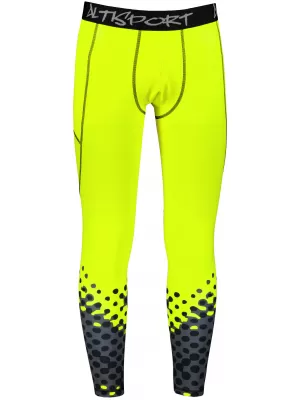 Muške duge premium sportske tajice ALTISPORT VOJ/ALM109LEG01 FLUO ŽUTA