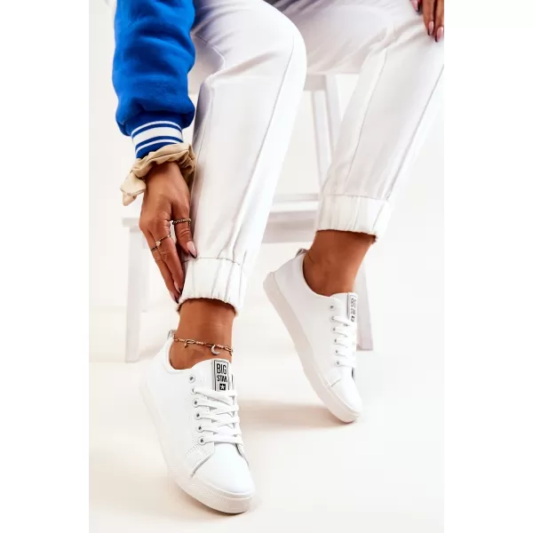 Ženske kožne tenisice BIG STAR JJ274311 WHITE Big Star Shoes 