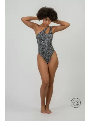 FORTALEZA Monokini - zebra 735 BIJELI Nebbia