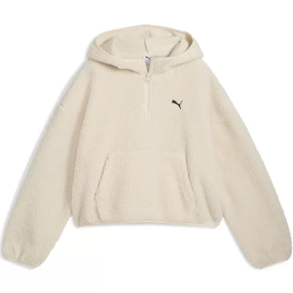  Ženska majica PUMA WARDROBE ESS OVERSIZED POLAR FLEECE HOODIE 632048-87 BIJELA BOJA 