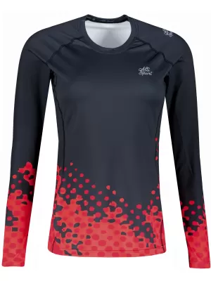 Ženska premium funkcionalna majica dugih rukava ALTISPORT VOJ/ALW109TR03 CRVENO-CRNA