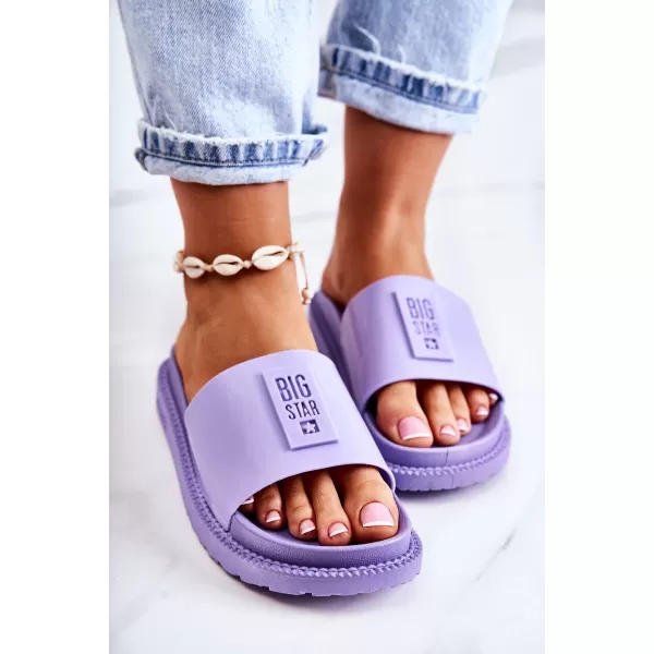  Ženske modne papuče BIG STAR JJ274A304 PURPLE Big Star Shoes 