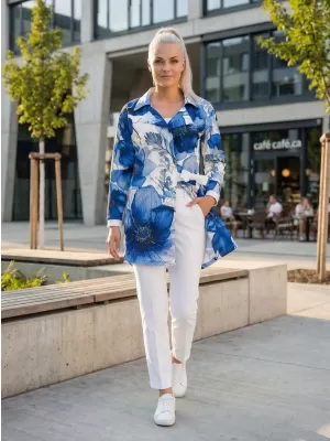 Ženska vrhunska jakna ALTISPORT VOJ/ALW102MI05 TAMNOPLAVA/BIJELA