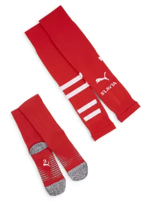 Nogomet PUMA TEAM SKS GRAPHIC SOCKS PROMO 775220_03 PUMA CRVENA/PUMA BIJELA