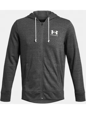 Muški sweatshirt UNDER ARMOUR RIVAL TERRY LC FZ 1370409-025 SIVA
