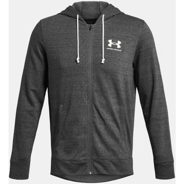  Muški sweatshirt UNDER ARMOUR UA RIVAL TERRY LC FZ SIVA 