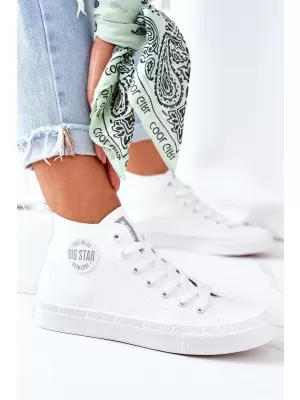 Ženske kožne gležnjače BIG STAR GG274016 WHITE Big Star Shoes