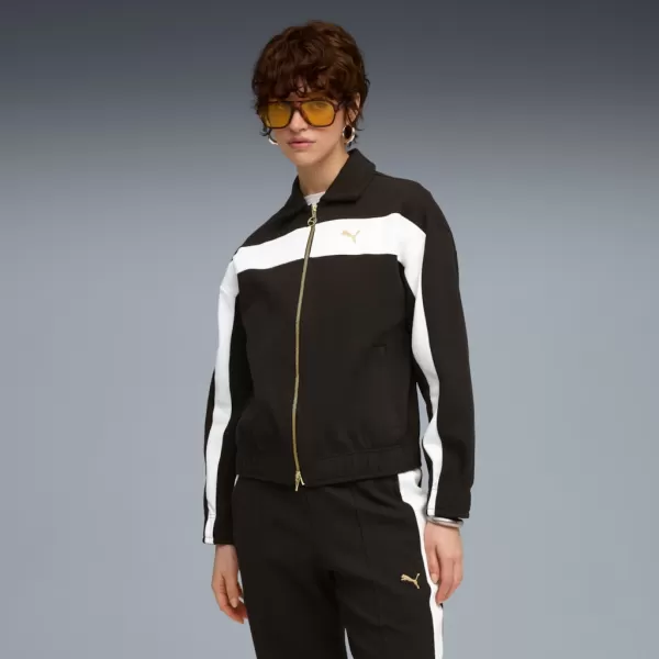  Ženska jakna PUMA T7 RELAXED TRACK JACKET 632137-01 CRNI 