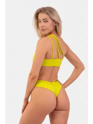 Top bikini bandeau na jedno rame - gornji dio 448 GREEN Nebbia