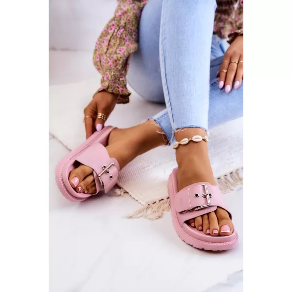  Modne ženske papuče BIG STAR JJ274A308 PINK Big Star Shoes 