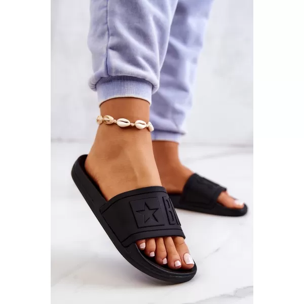  Modne ženske papuče BIG STAR DD274A271 BLACK Big Star Shoes 