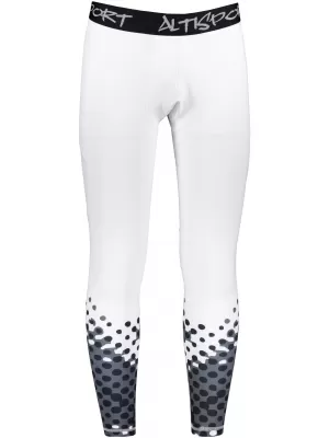 Muške duge premium sportske tajice ALTISPORT VOJ/ALM109LEG01 BIJELA