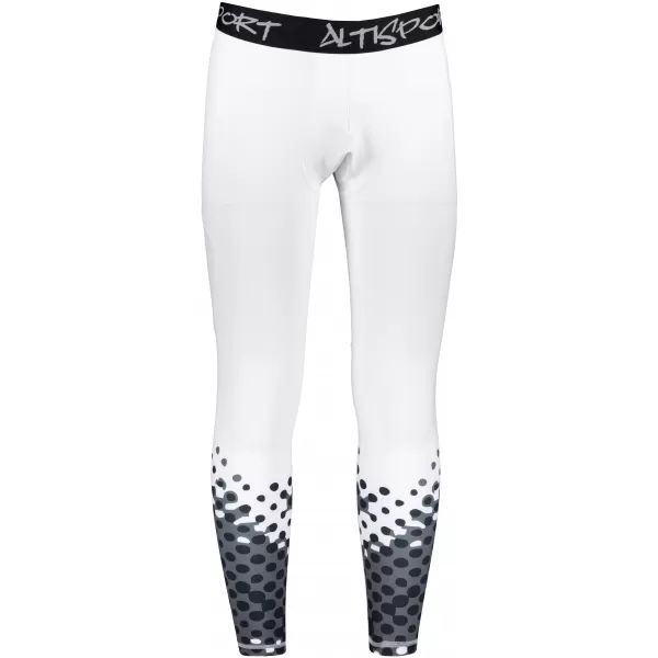  Muške duge premium sportske tajice ALTISPORT VOJ/ALM109LEG01 BIJELA 