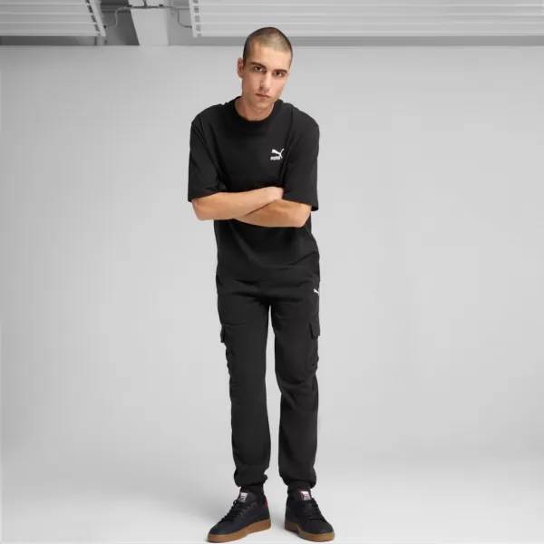  Muške trenirke PUMA ESS CARGO PANTS FL CL 682656-01 CRNA 