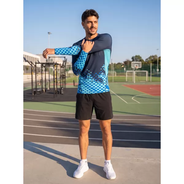  Muška funkcionalna kompresija t -majica s premijom dugih rukava ALTISPORT VOJ/ALM109TR03 KRALJEVSKI 
