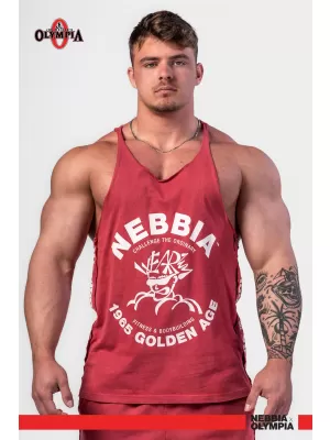 Washed muscle back stringer GOLDEN AGE 791 RED Nebbia