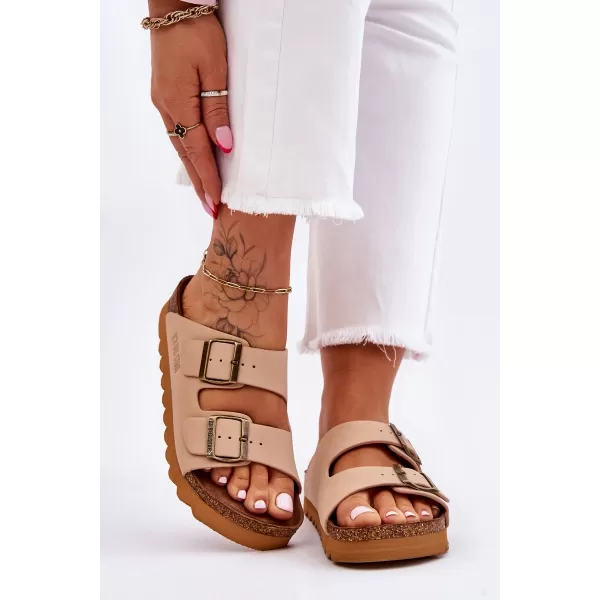  Ženske papuče BIG STAR LL274745 BEŽ Big Star Shoes 