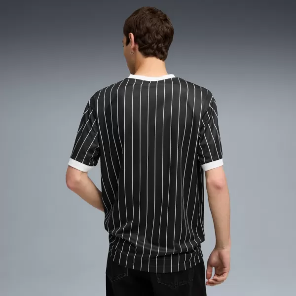  Muški dres PUMA ESS STRIPED JERSEY 688263-01 CRNA 
