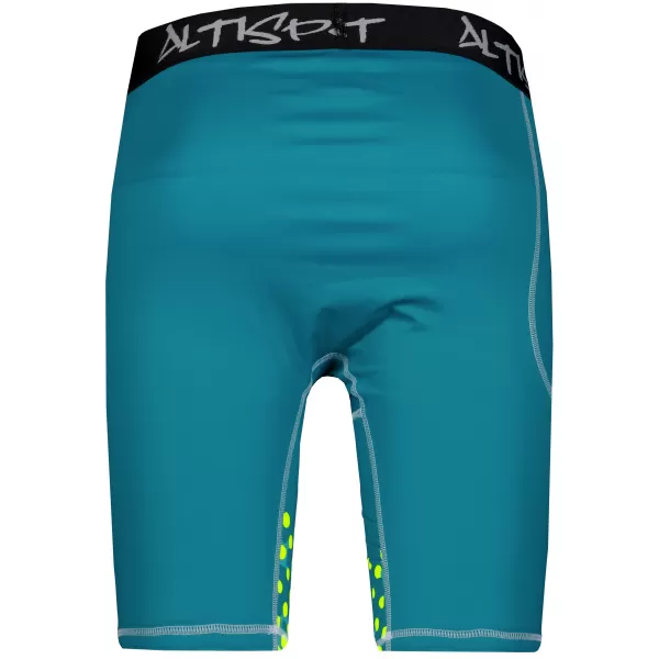  Muške sportske tajice iznad koljena premium ALTISPORT VOJ/ALM109LEG02 SMARAGDNO-FLUO 