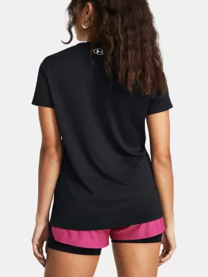 Ženska majica kratkih rukava UNDER ARMOUR TECH SSV- SOLID 1384229-001 CRNA