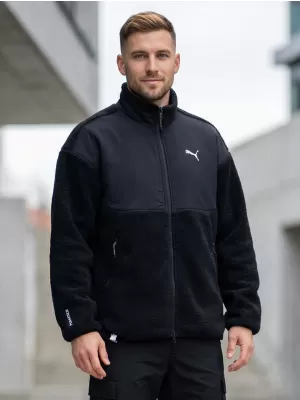 Muška jakna PUMA TECH SOFT TECH RELAXED SHERPA JACKET 632104-01 CRNA