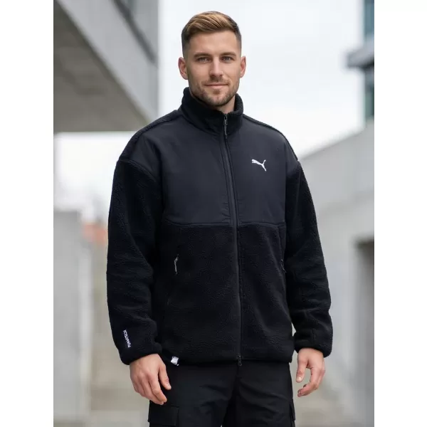 Muška jakna PUMA TECH SOFT TECH RELAXED SHERPA JACKET 632104-01 CRNA 