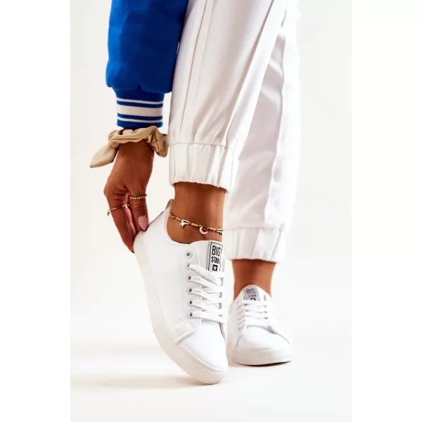  Ženske kožne tenisice BIG STAR JJ274311 WHITE Big Star Shoes 