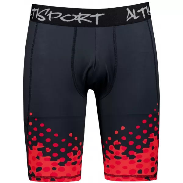  Muške sportske tajice iznad koljena premium ALTISPORT VOJ/ALM109LEG02 CRVENO/CRNO 