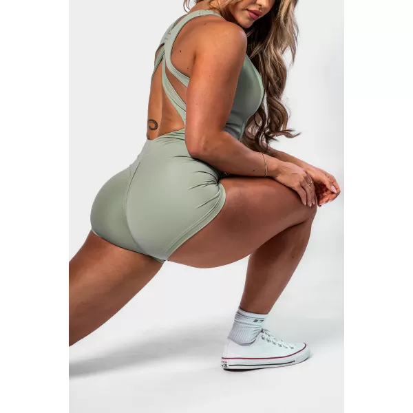  Fitnes kombinezon za oblikovanje STRONG BEAUTY 427 SVIJETLO ZELENI Nebbia 